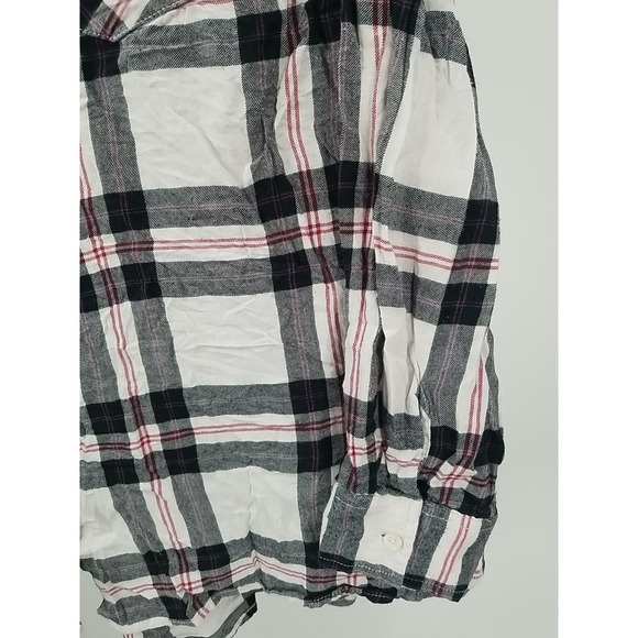 Faded Glory Long‎ Sleeve Button Up Flannel Plaid Shirt Womens 1X 16W - Picture 5 of 6